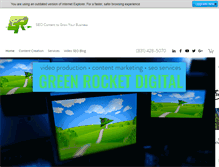 Tablet Screenshot of greenrocketdigital.com